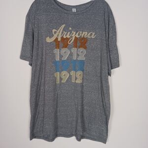 Jerzees XL Arizona 1912 T-shirt  Gray Multi Lightweight Soft NWT